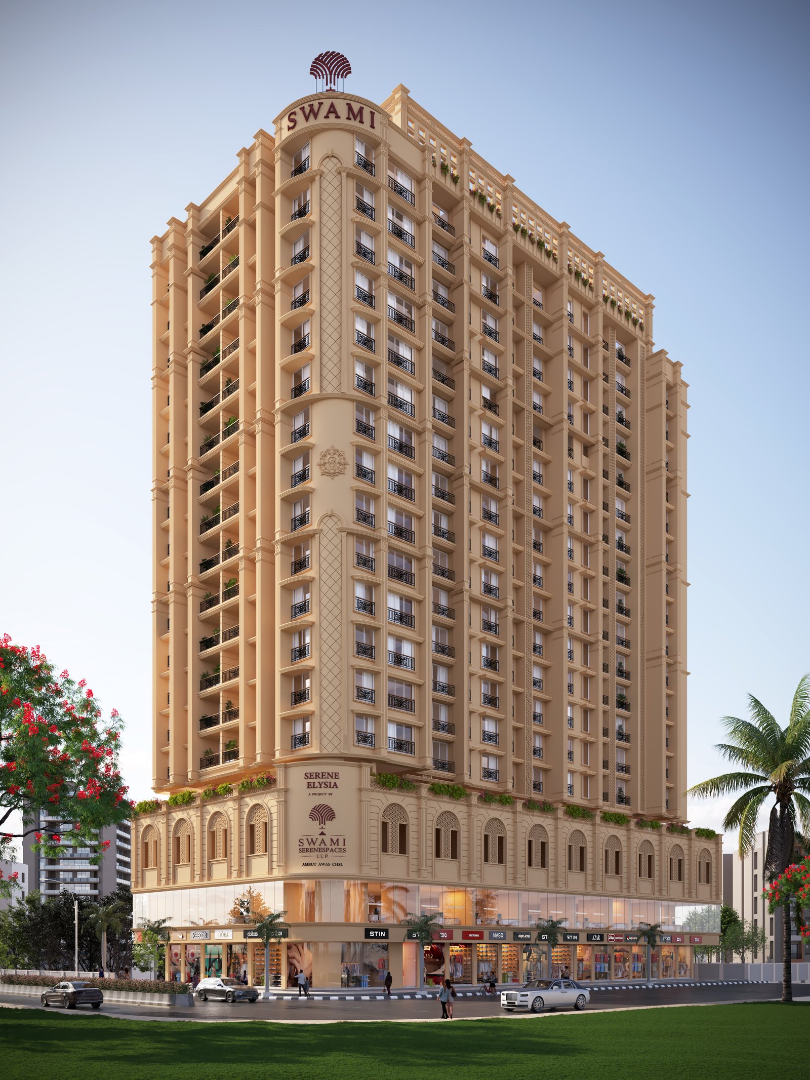 Serene Elysia Architecture & Elevation Charkop Market